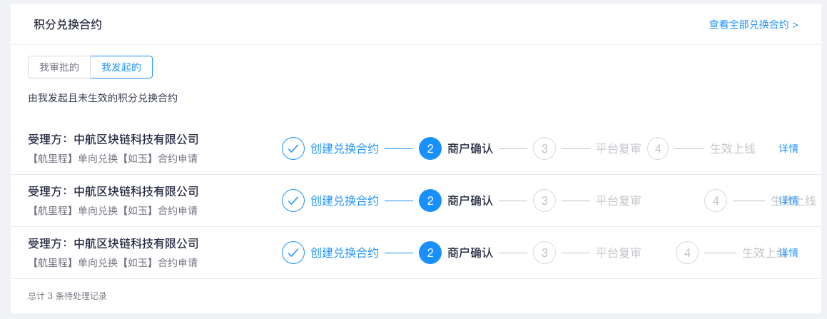 兑换合约通知